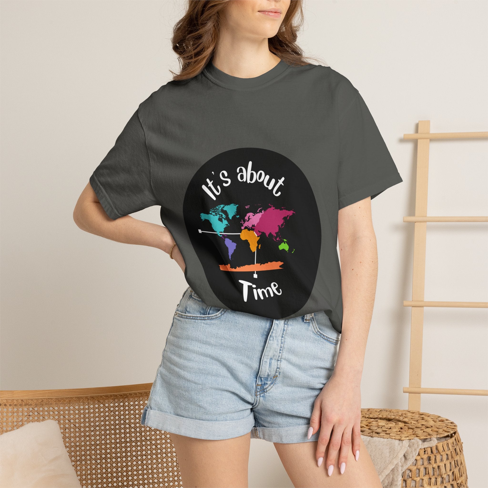 It's About Time World Map T-Shirt