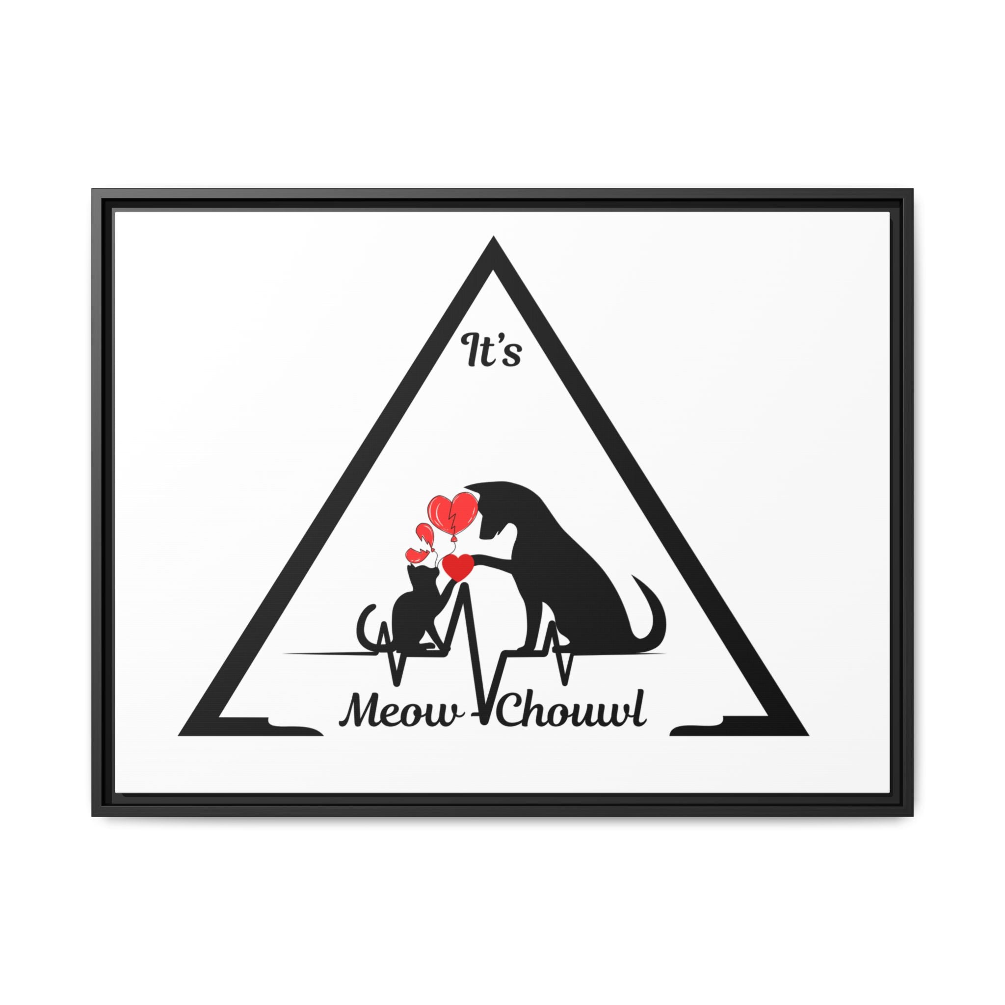 Love Pets Matte Canvas Framed Wall Art — Peaceful, Elegant Home Décor