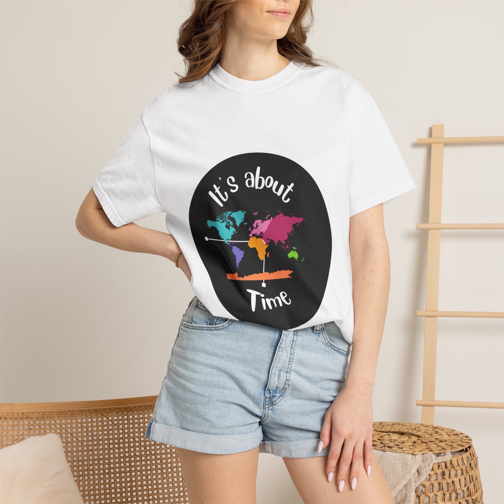 It's About Time World Map T-Shirt