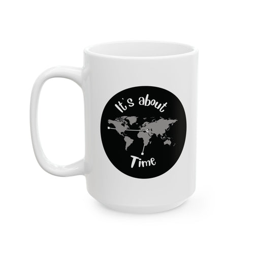 Ceramic Mug — Vintage Black Cat & Crescent Moon Coffee Cup (11oz, 15oz)