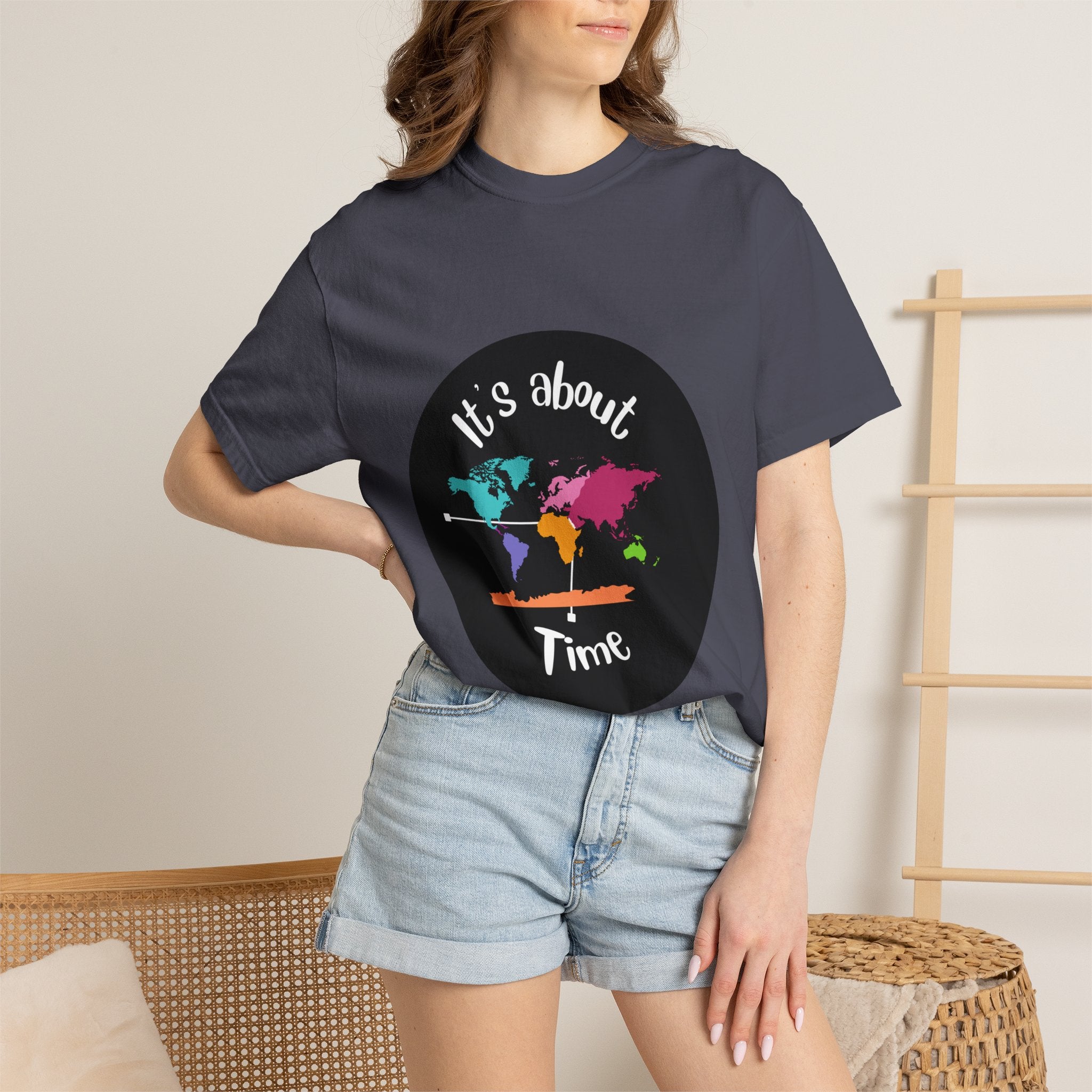 It's About Time World Map T-Shirt