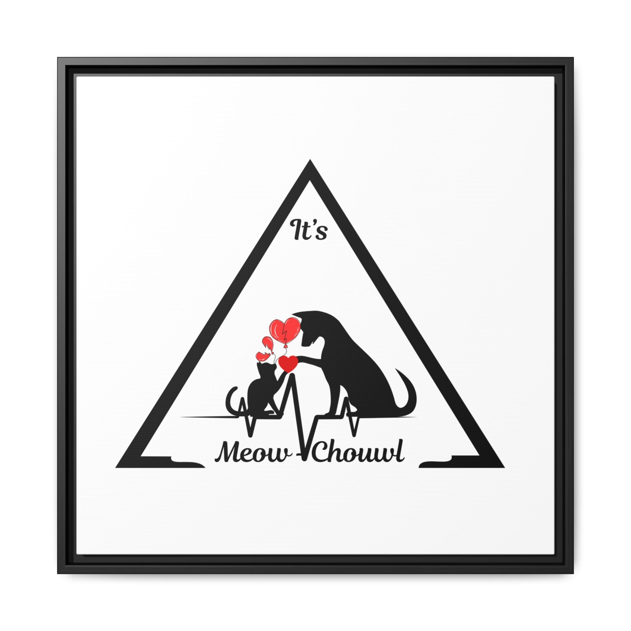 Love Pets Matte Canvas Framed Wall Art — Peaceful, Elegant Home Décor