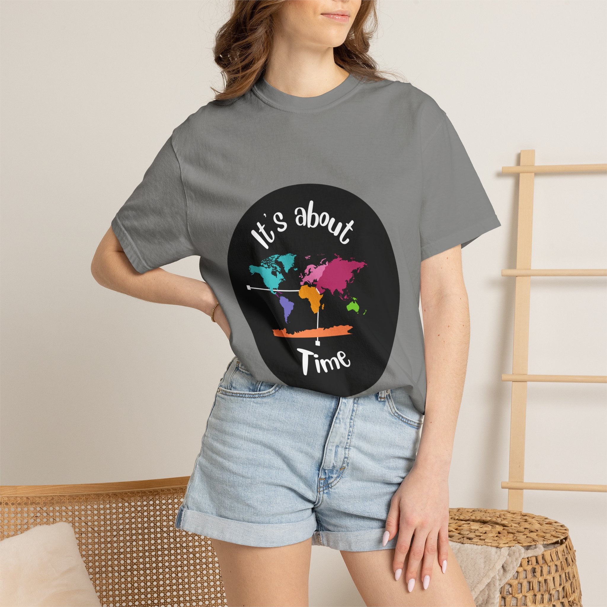 It's About Time World Map T-Shirt