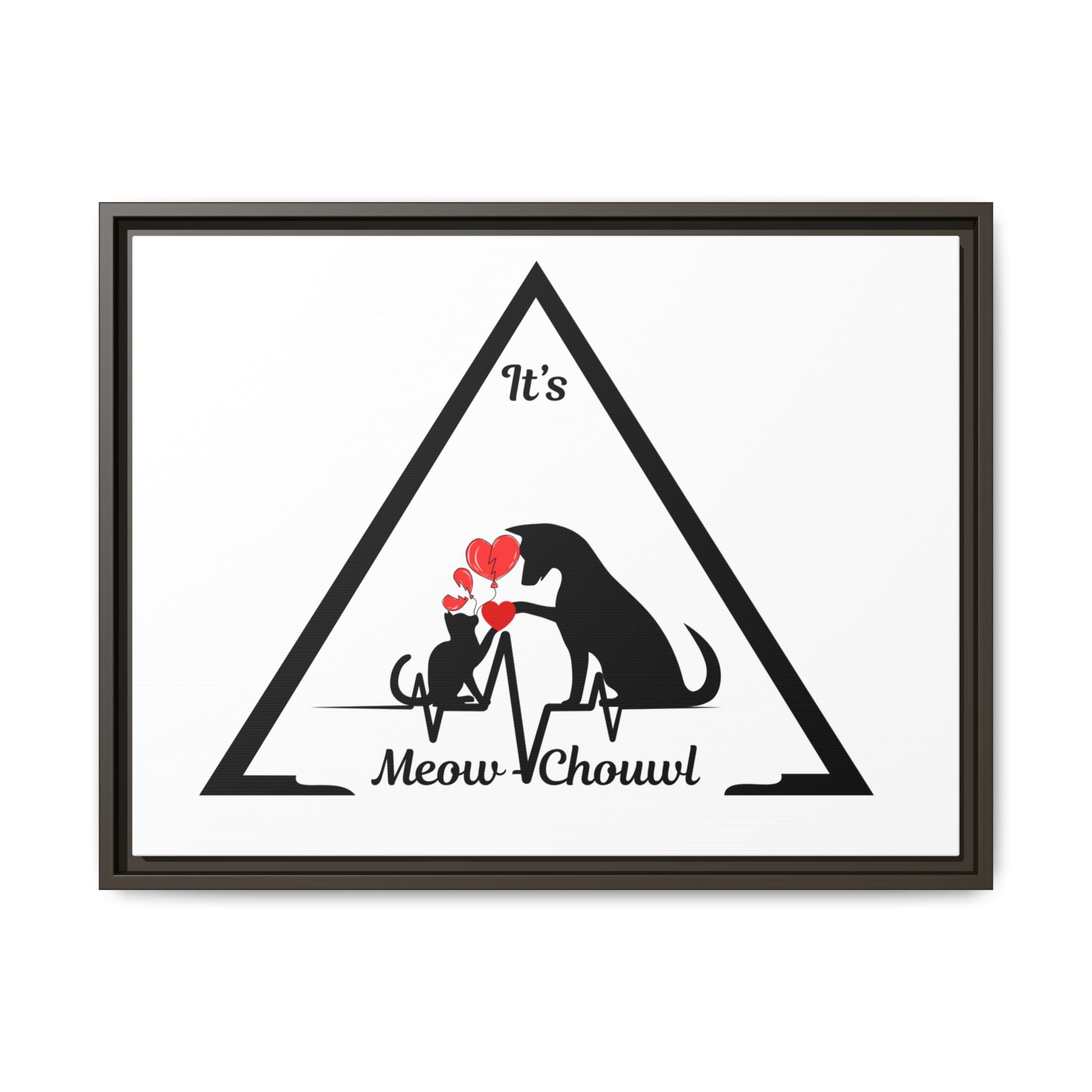 Love Pets Matte Canvas Framed Wall Art — Peaceful, Elegant Home Décor