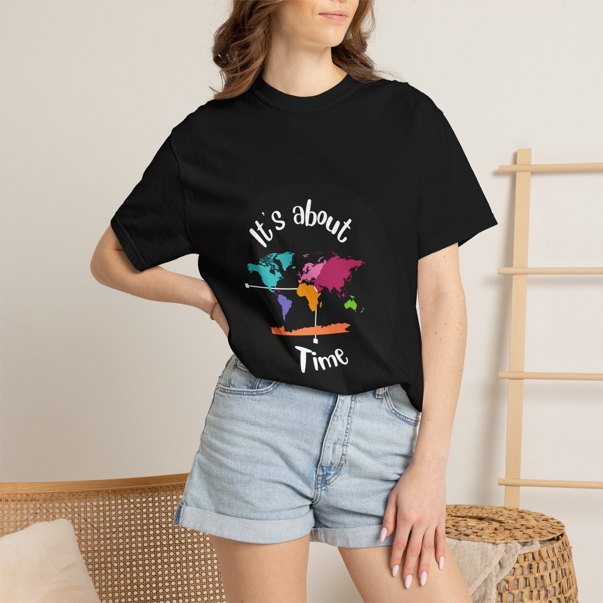 It's About Time World Map T-Shirt