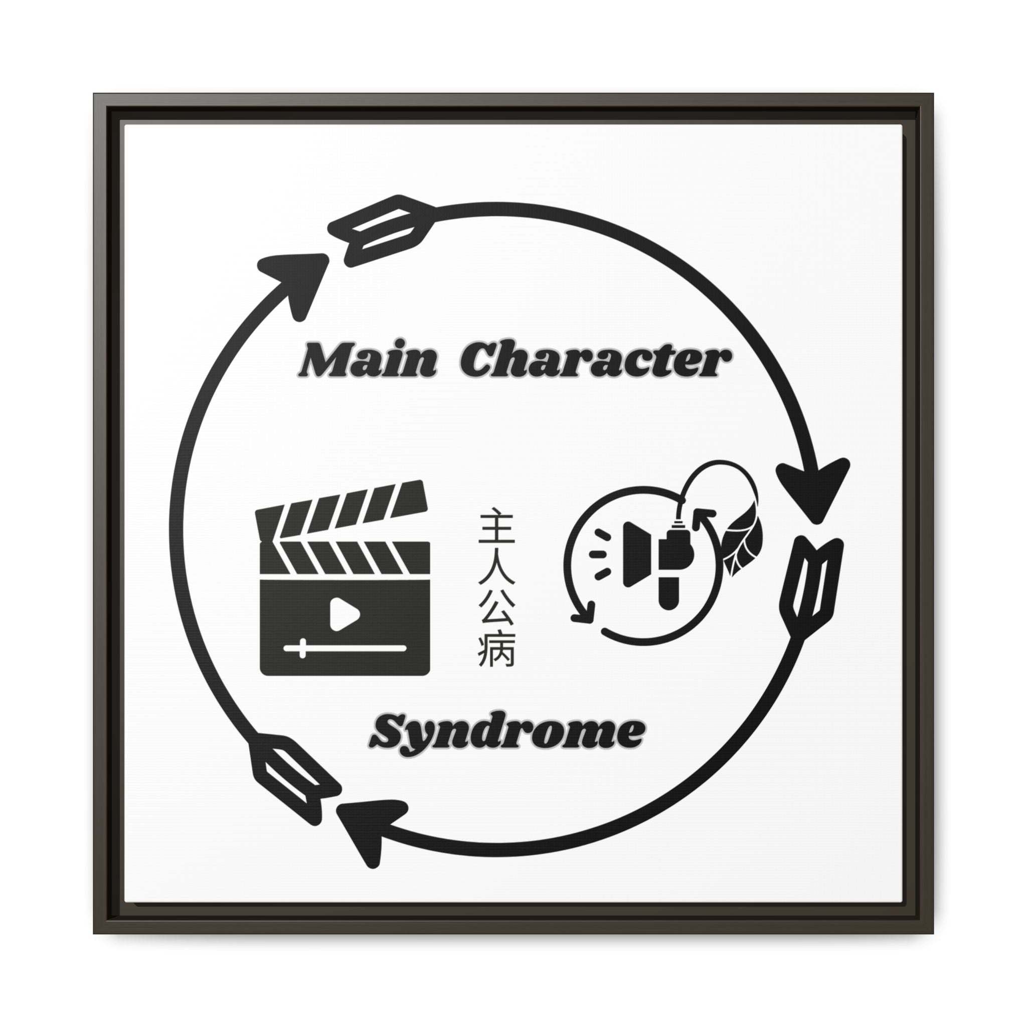 Main Character Syndrome Framed Art Print — Matte Canvas Wall Decor
