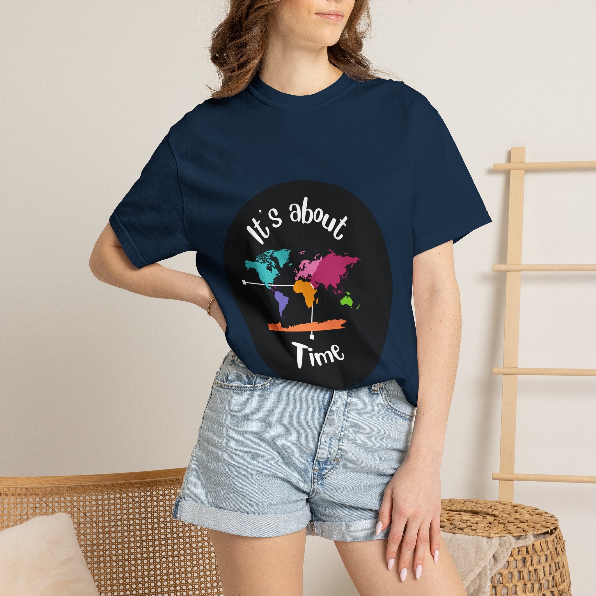 It's About Time World Map T-Shirt