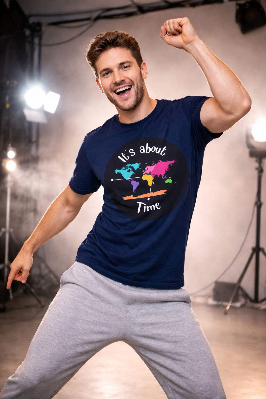 It's About Time World Map T-Shirt