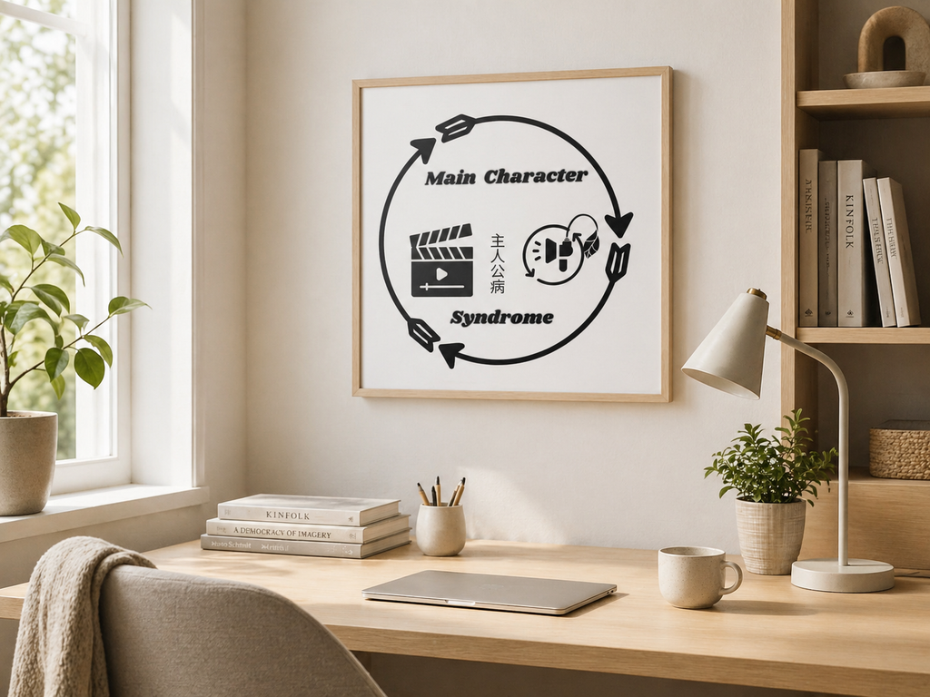 Main Character Syndrome Framed Art Print — Matte Canvas Wall Decor