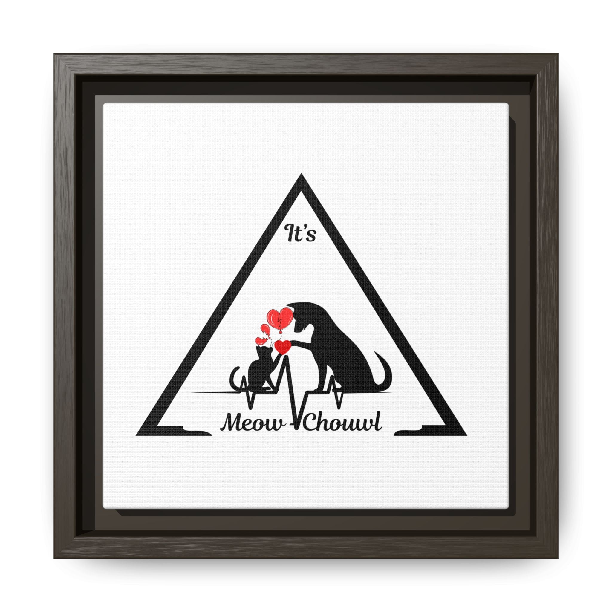 Love Pets Matte Canvas Framed Wall Art — Peaceful, Elegant Home Décor