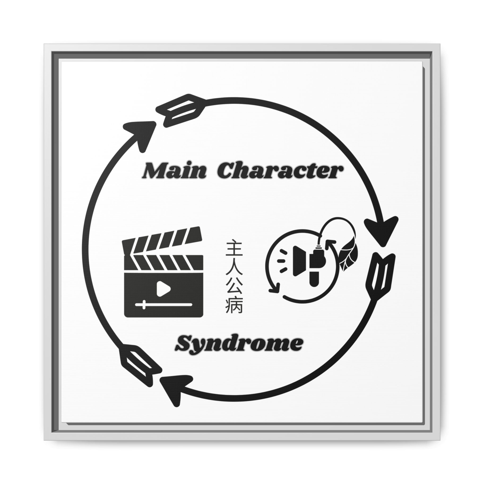 Main Character Syndrome Framed Art Print — Matte Canvas Wall Decor
