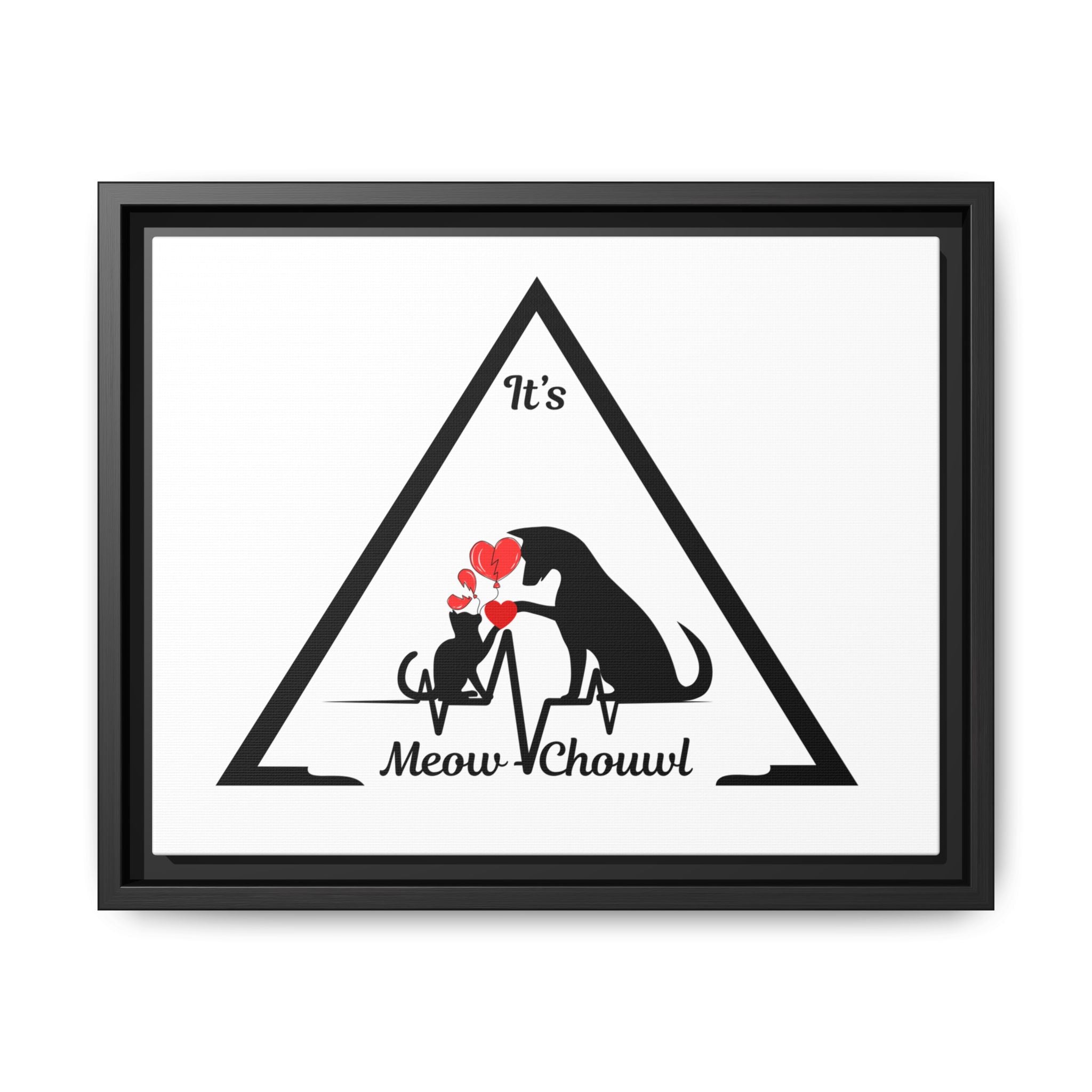 Love Pets Matte Canvas Framed Wall Art — Peaceful, Elegant Home Décor
