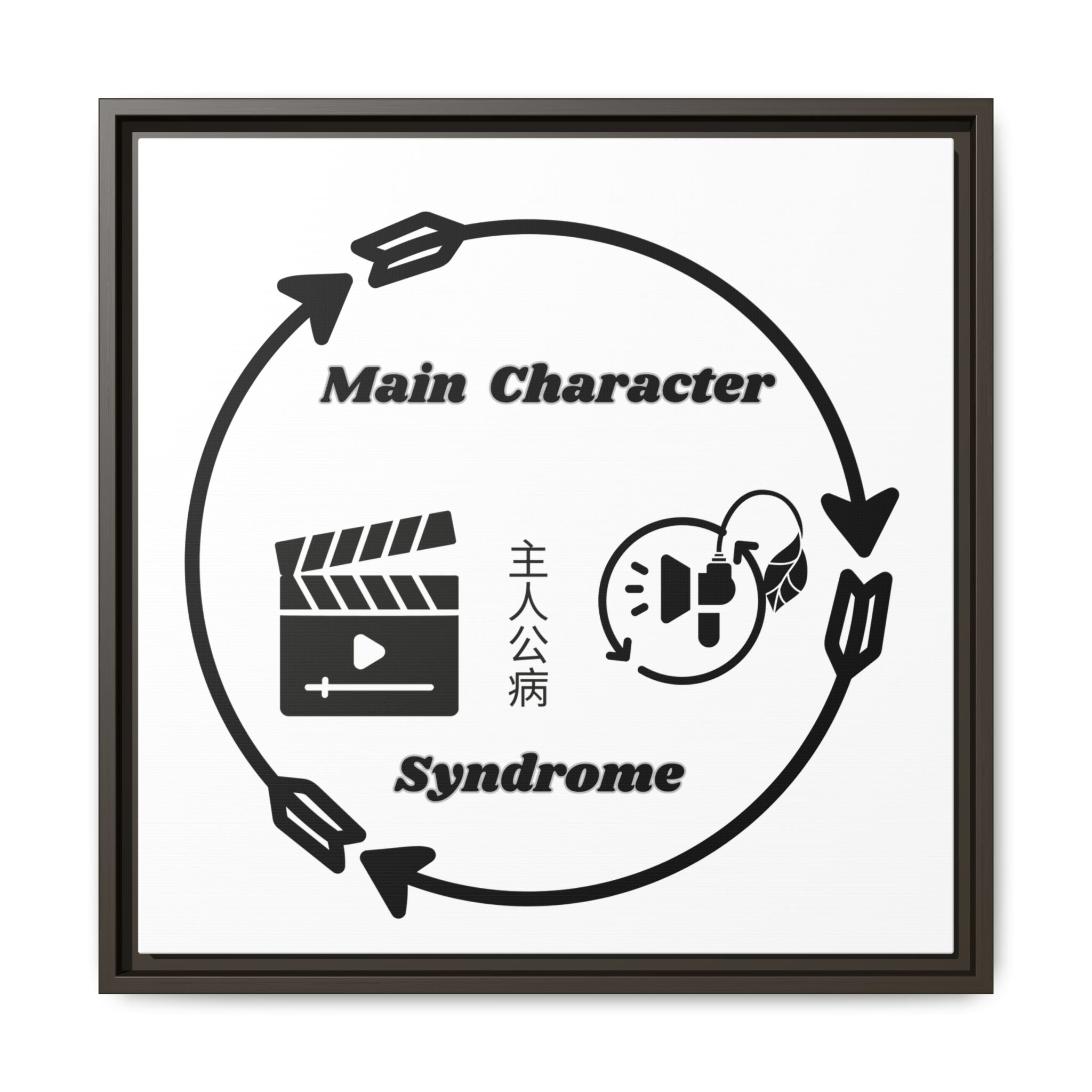 Main Character Syndrome Framed Art Print — Matte Canvas Wall Decor