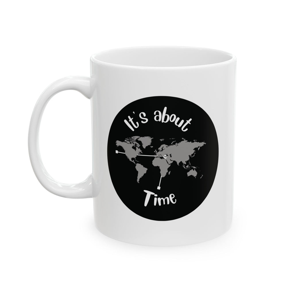Ceramic Mug — Vintage Black Cat & Crescent Moon Coffee Cup (11oz, 15oz)