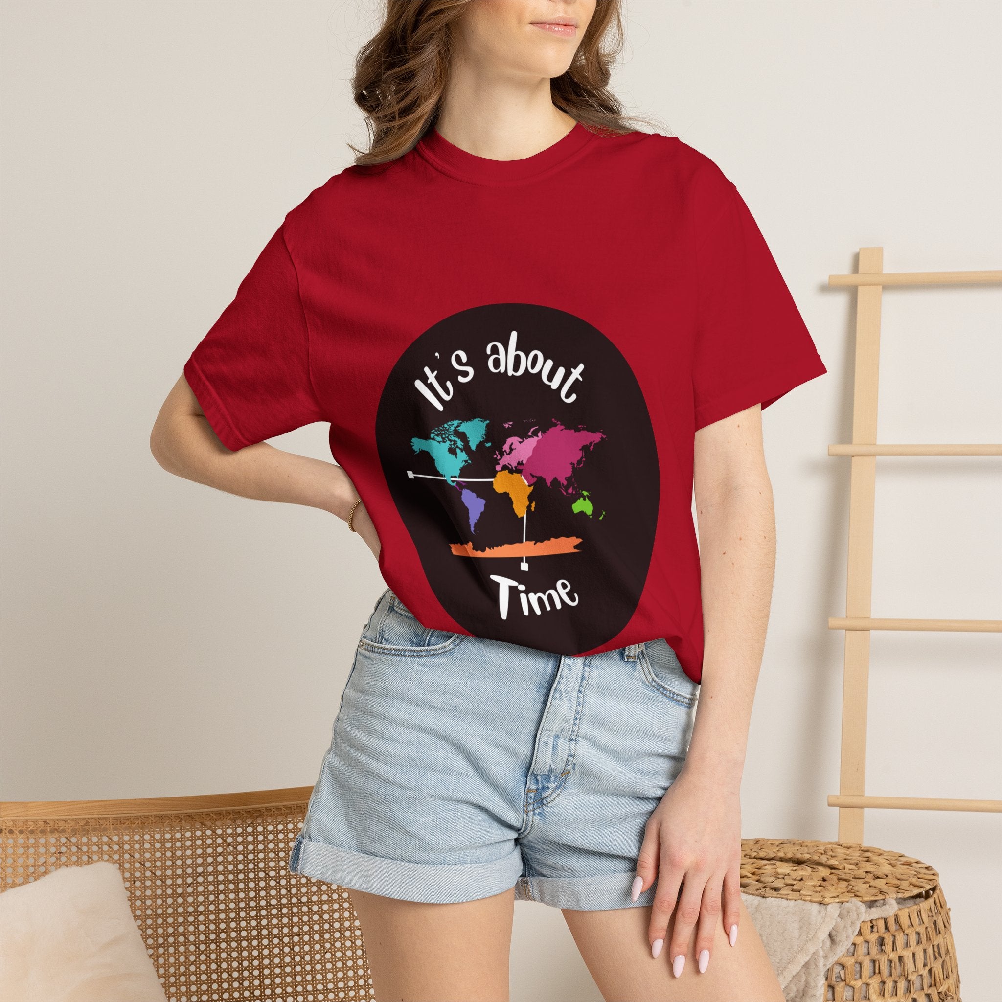 It's About Time World Map T-Shirt
