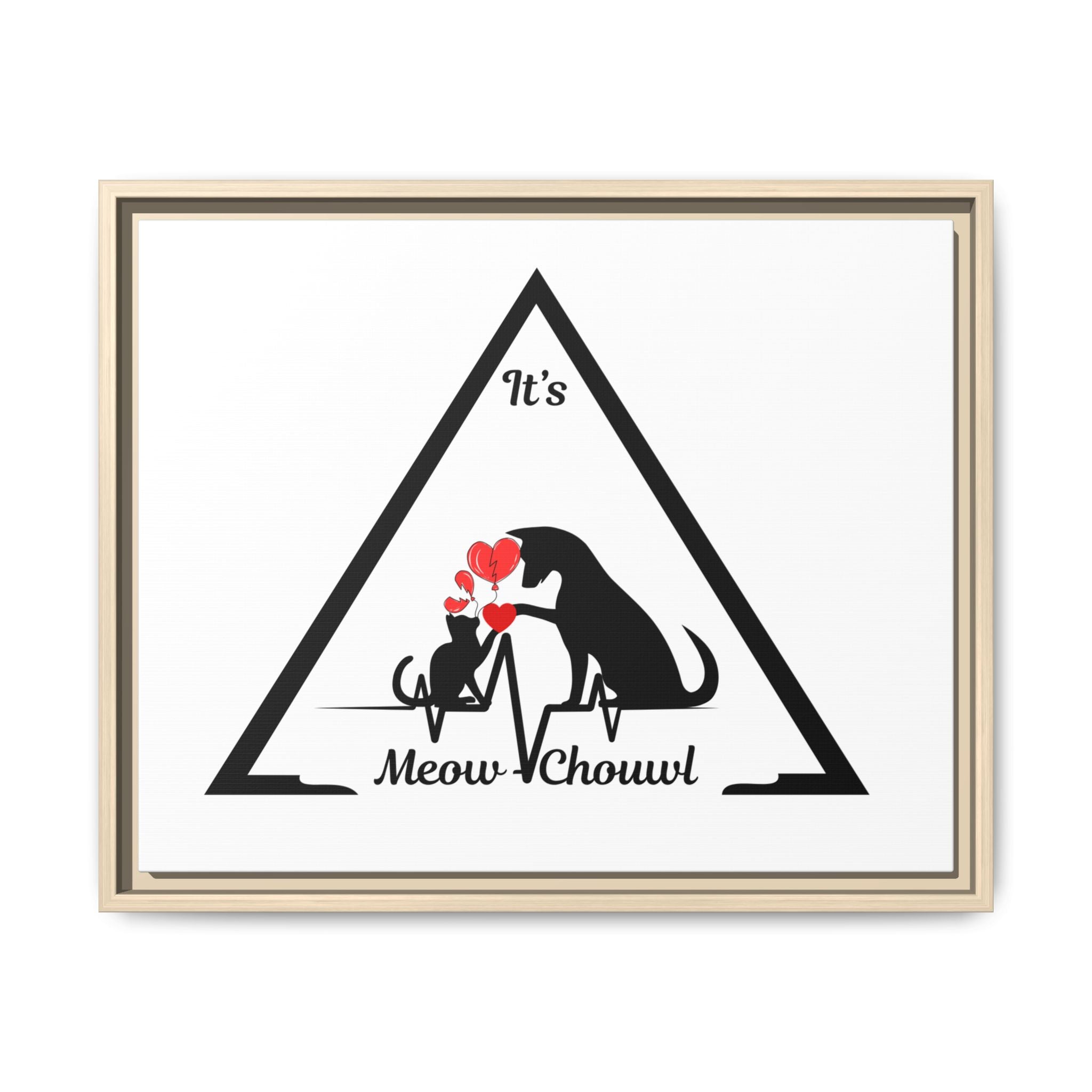 Love Pets Matte Canvas Framed Wall Art — Peaceful, Elegant Home Décor
