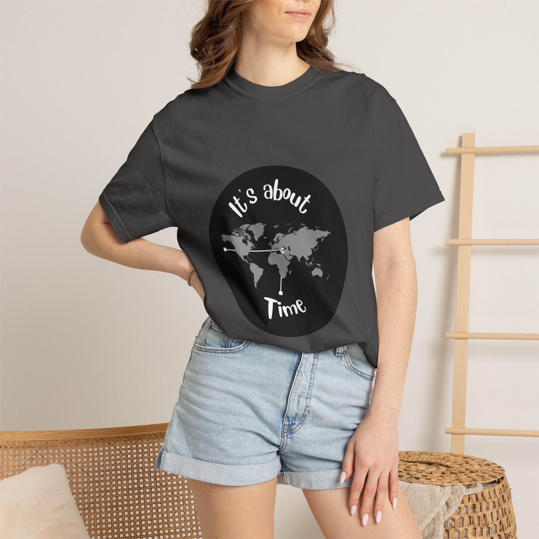 It's About Time World Map T-Shirt